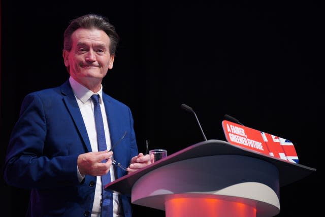 Feargal Sharkey speaking during the Labour Party Conference at the ACC Liverpool. 