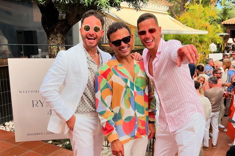 Ryan Thomas celebrated his 40th birthday surrounded by friends and family in Portugal