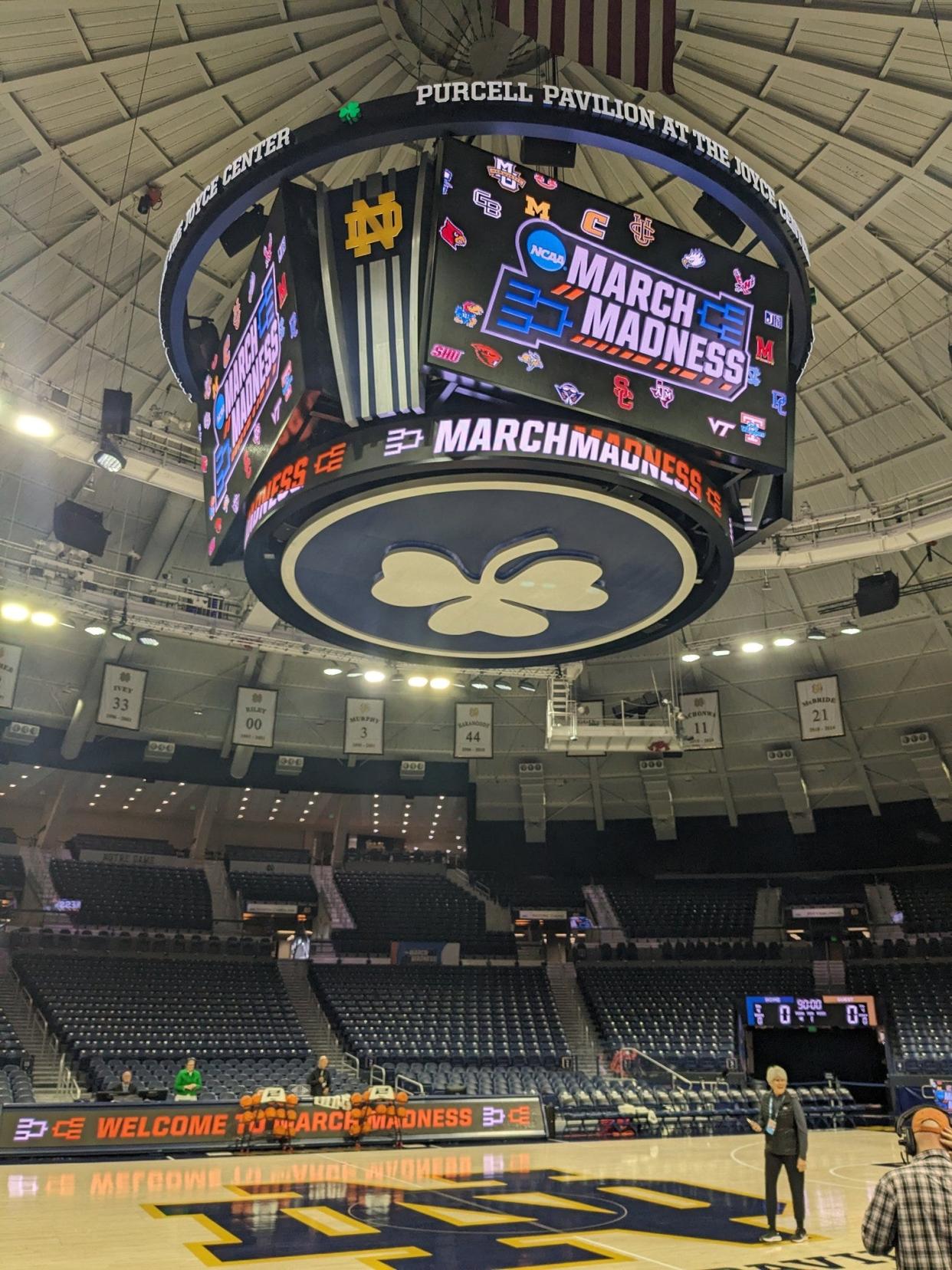 Notre Dame basketball arena.