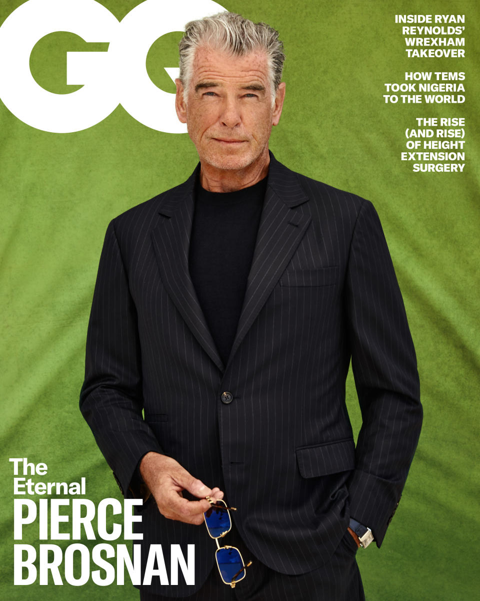 Pierce Brosnan is the October cover star of British GQ (Danielle Levitt/PA)