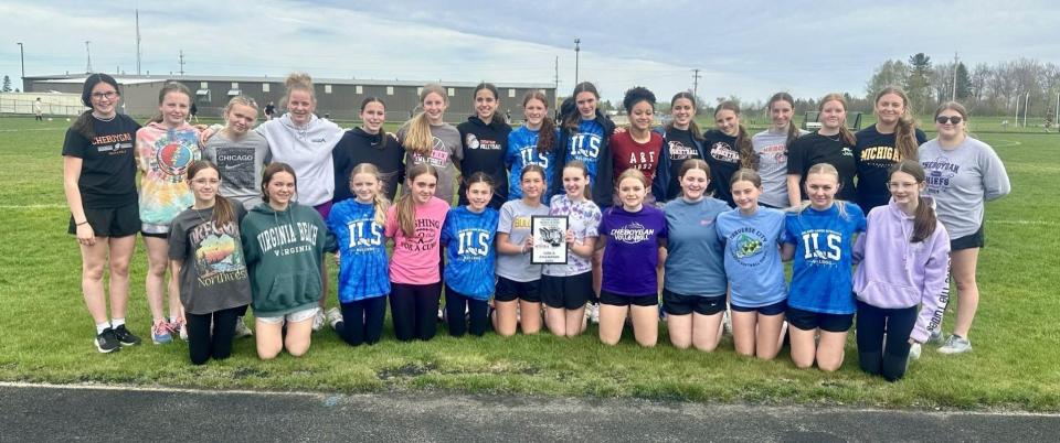 The Cheboygan Middle School girls track and field team finished first at the Inland Lakes Invitational on Tuesday.