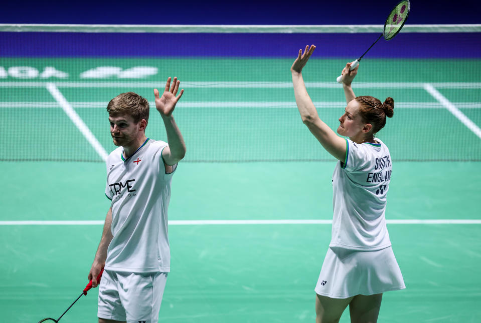 Marcus Ellis and Lauren Smith's memorable run at the Yonex All England Championships came to an end on Saturday night