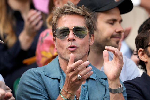 <p>Dave Shopland/Shutterstock </p> Brad Pitt