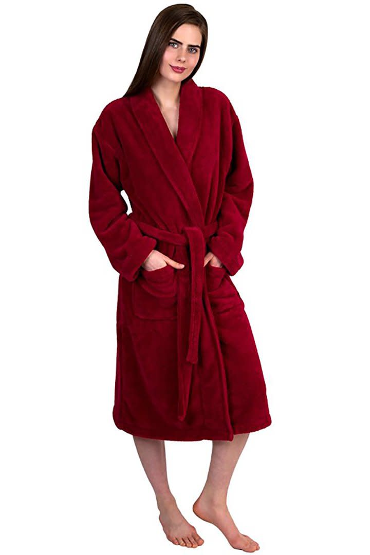 Towel Selections Fleece Bathrobe