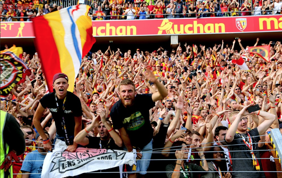 Aficionados del Lens ante el Sochaux / Foto: web oficial del RC Lens