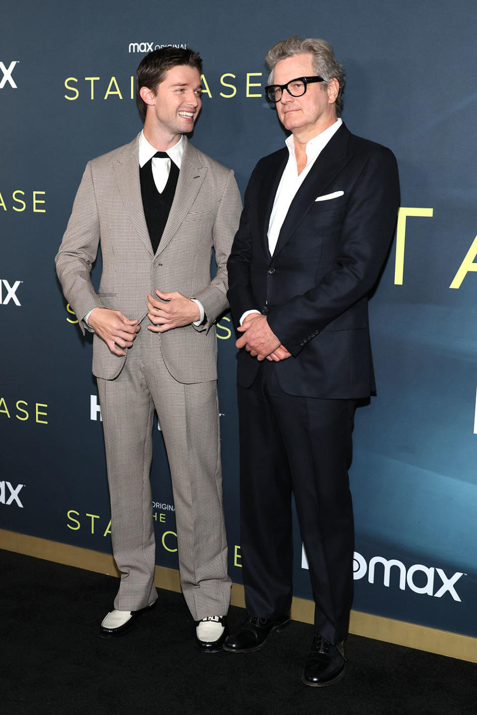 Patrick Schwarzenegger and Colin Firth - Credit: Dia Dipasupil/WireImage