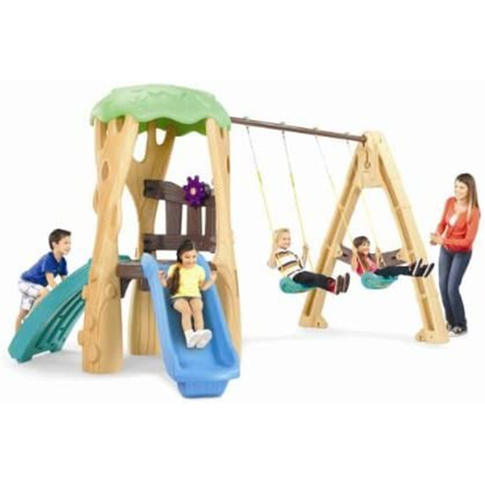 6) Tree House Swing Set