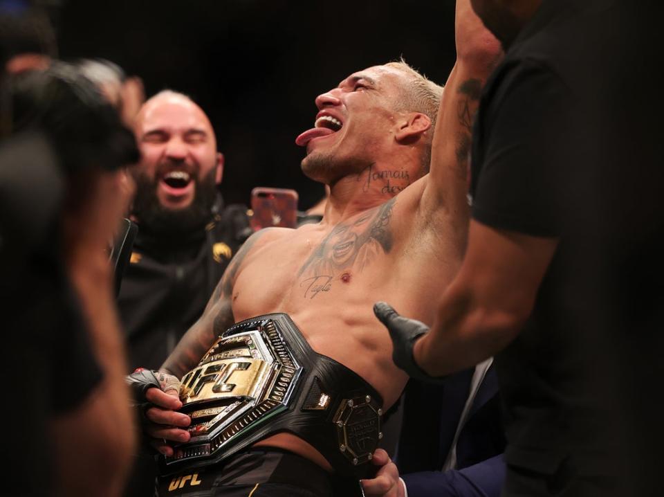Charles Oliveira has the most finishes and submission wins in UFC history (Getty Images)