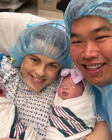 <p>Buddha Lo/Instagram</p> Buddha Lo and wife Rebekah Pedler with their twin daughters