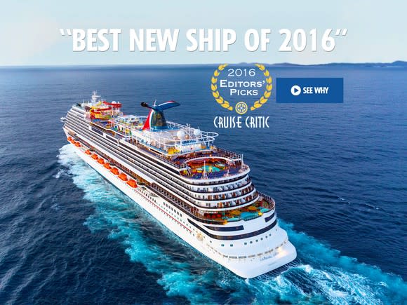 Carnival's award-winning Vista cruise ship.