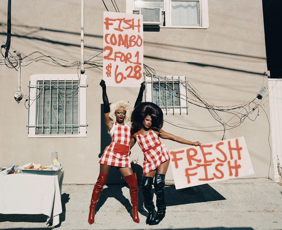 An image from Jeremy Pope's "Flex (bitch)" photo series.
