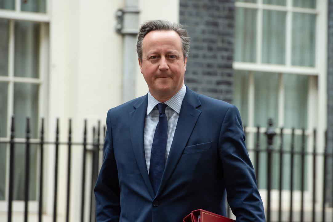 April 16, 2024, London, England, United Kingdom: Foreign Secretary DAVID CAMERON leaves Downing Street after a Cabinet Meeting. (Credit Image: © Thomas Krych/ZUMA Press Wire) EDITORIAL USAGE ONLY! Not for Commercial USAGE!