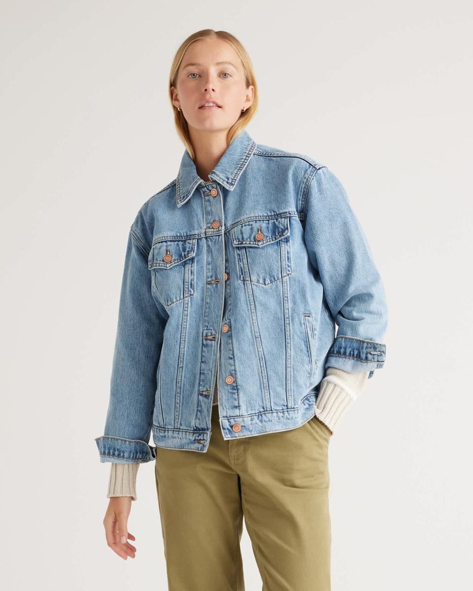 <p><a href="https://go.redirectingat.com?id=74968X1596630&url=https%3A%2F%2Fwww.quince.com%2Fwomen%2Fwomen-s-100-organic-cotton-oversized-denim-jacket&sref=https%3A%2F%2Fwww.cosmopolitan.com%2Fstyle-beauty%2Ffashion%2Fg46651630%2Fquince-review%2F" rel="nofollow noopener" target="_blank" data-ylk="slk:Shop Now;elm:context_link;itc:0;sec:content-canvas" class="link ">Shop Now</a></p><p>100% Organic Cotton Oversized Denim Jacket</p><p>quince.com</p><p>$59.90</p>