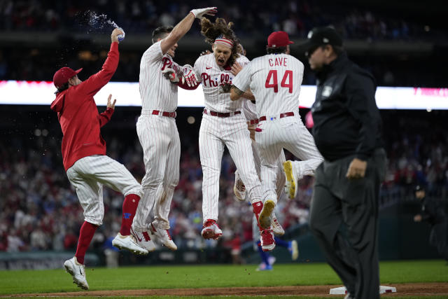 Philadelphia Phillies Alec Bohm homers in the second inning - Gold