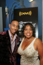 <p>Ludacris and his mother at his 30th birthday party hosted by XM Radio at the Rio Hotel in Las Vegas on September 7, 2007. </p>