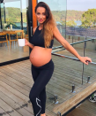 <p>She has continued to hit the gym throughout her pregnancy, sharing with followers that she enjoys a 'cup of morning goodness' before each session.</p>