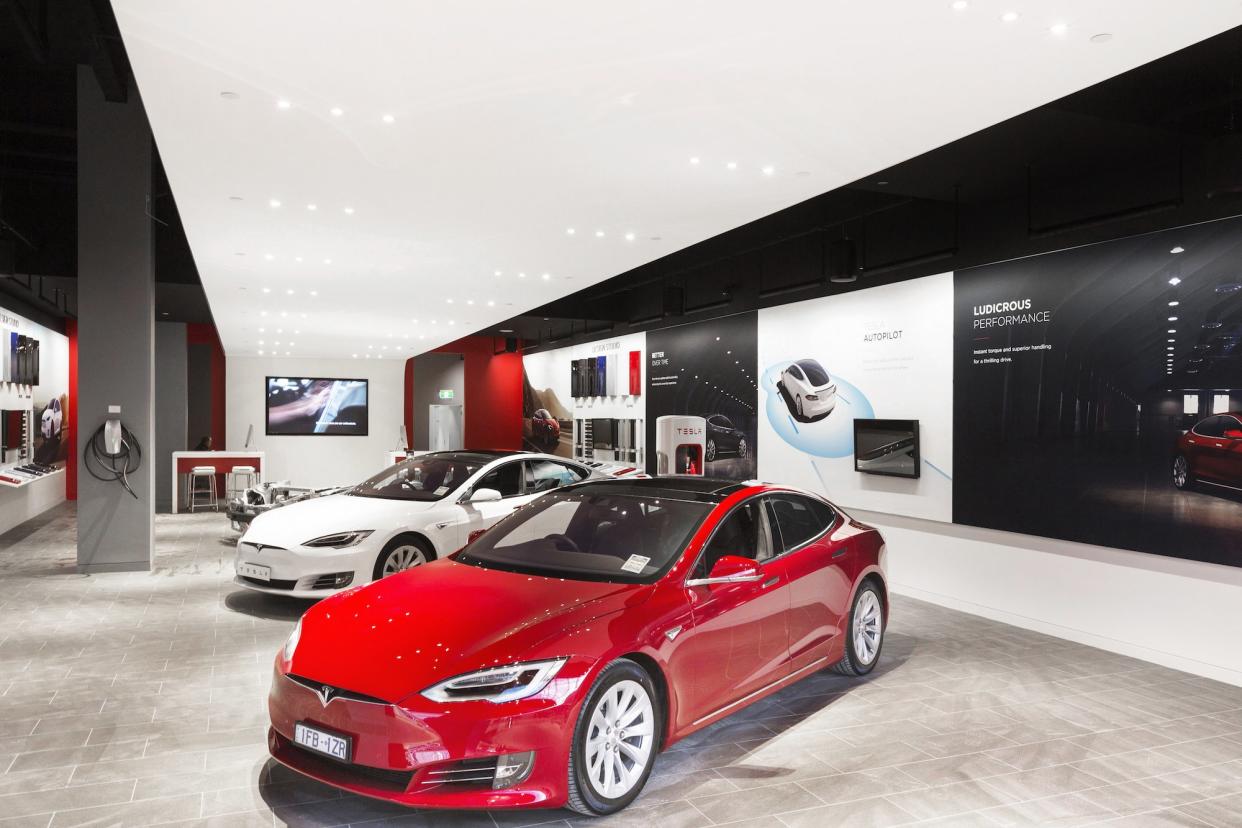 Tesla Store Entrance