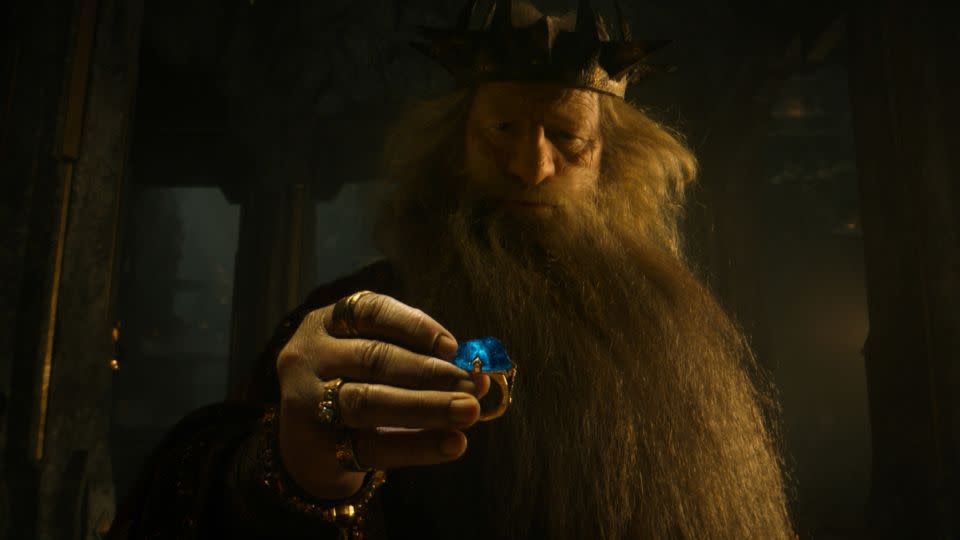 Peter Mullan as King Durin III in the 'Lord of the Rings: Rings of Power' Season 2 trailer. - Prime Video