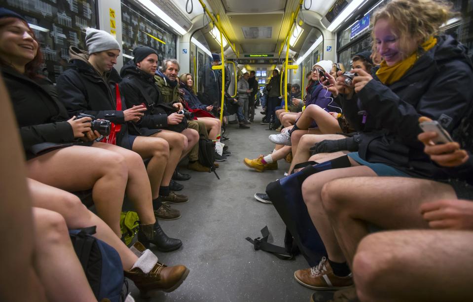 No Pants Subway Ride