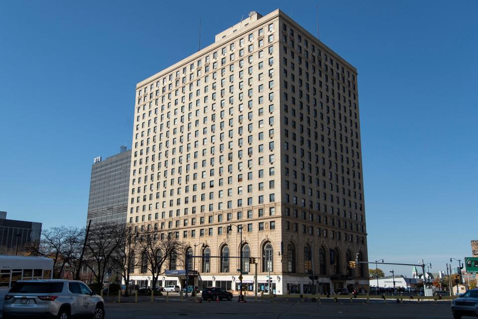 Leland Hotel on Bagley Avenue at Cass Avenue in downtown Detroit on Oct. 22, 2022.