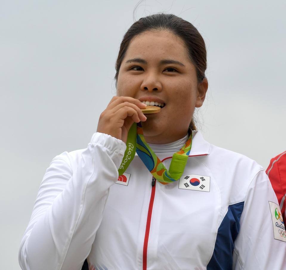 All of the women's golf Olympic medal winners from 2016, 2021, 2024