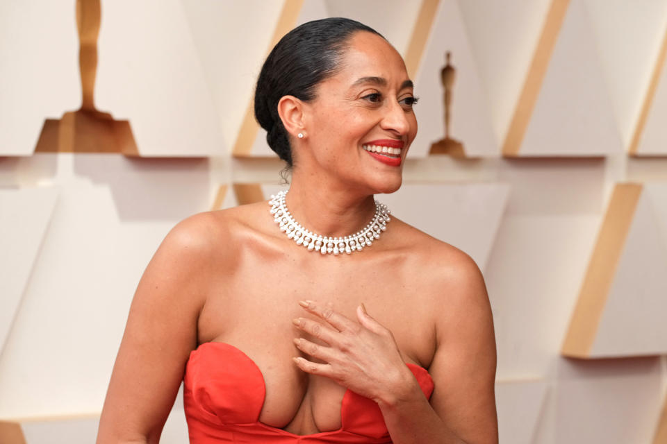Tracee Ellis Ross on the red carpet. (Jeff Kravitz / Getty Images / FilmMagic)