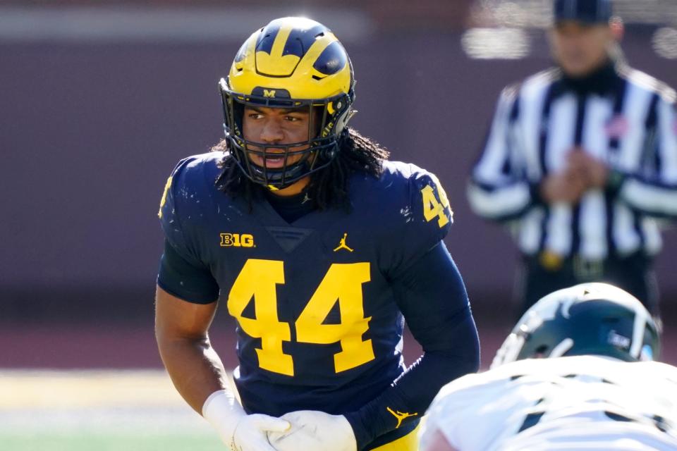 The Patriots drafted Michigan linebacker Cameron McGrone in the fifth round even though they knew that a knee injury that kept him out of the lineup this year.