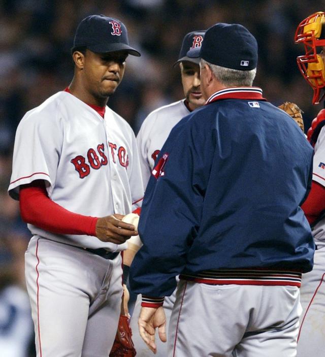 Pedro Martinez, pitcher for the Boston Red Sox -- A look at Pedro for the  2003 season; links to Red Sox and Pedro stories, play-by-play, stats