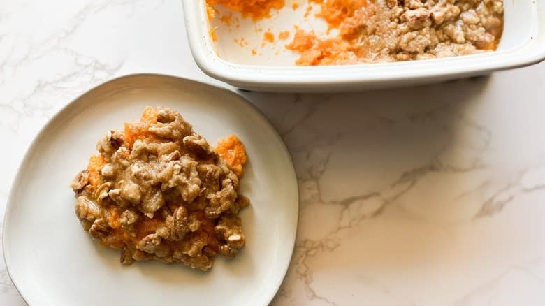 sweet potato casserole with pecans