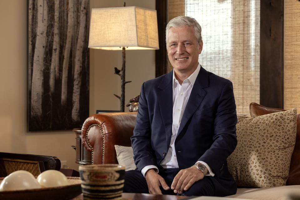 Former national security adviser to President Donald Trump and potential candidate for U.S. Senate Robert C. O’Brien poses for a photo prior to doing an interview at his home in the Greater Salt Lake area on Tuesday, July 18, 2023. | Scott G Winterton, Deseret News