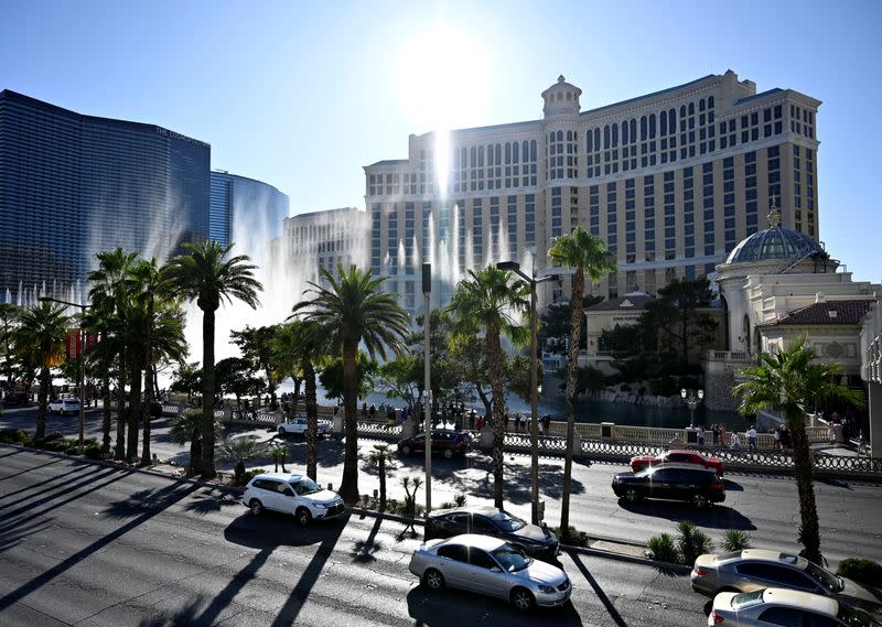FILE PHOTO: The Bellagio hotel and casino is seen along the Las Vegas strip