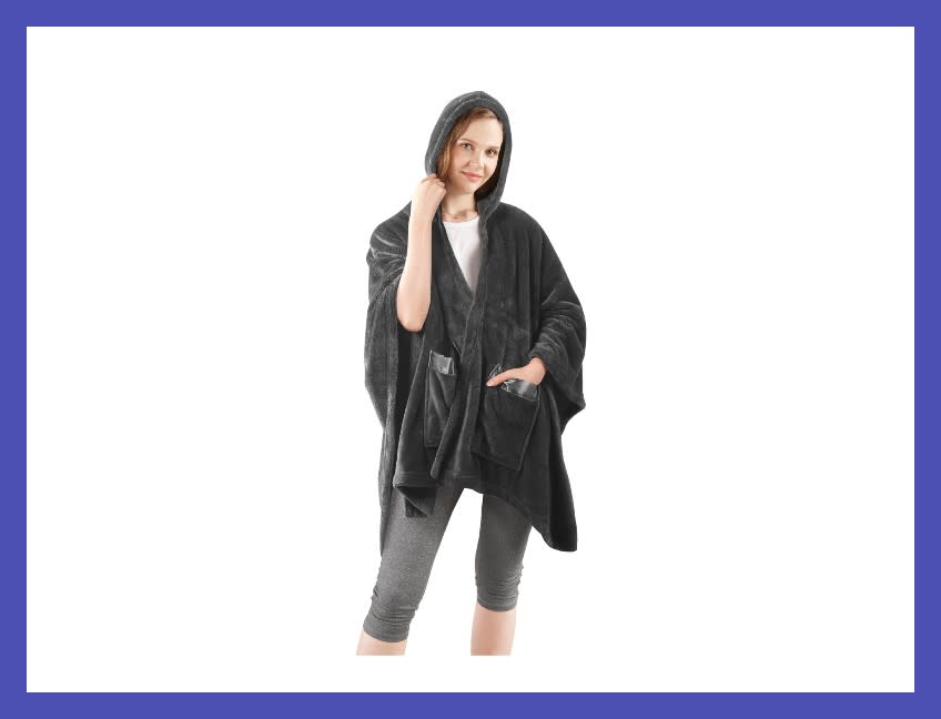 It's a cape, it's a poncho, it's a blanket. With pockets. The perfect binge-watching uniform. (Photo: Walmart)