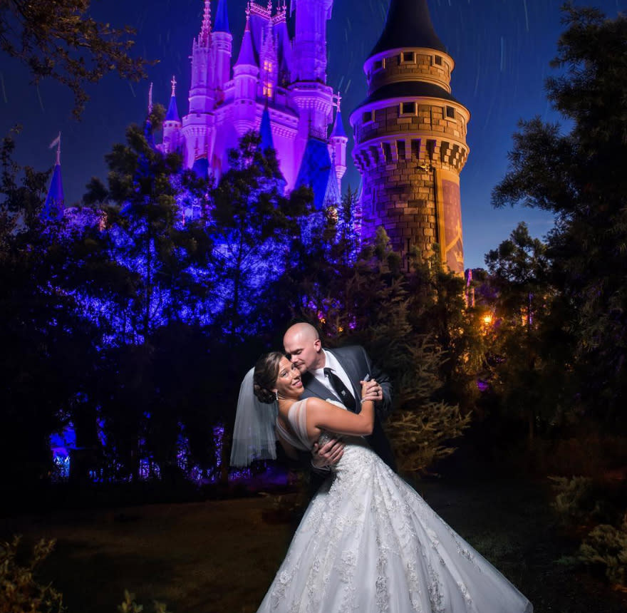 Now this is how you get married at Disney World. (Photo: disneyweddings via Instagram)