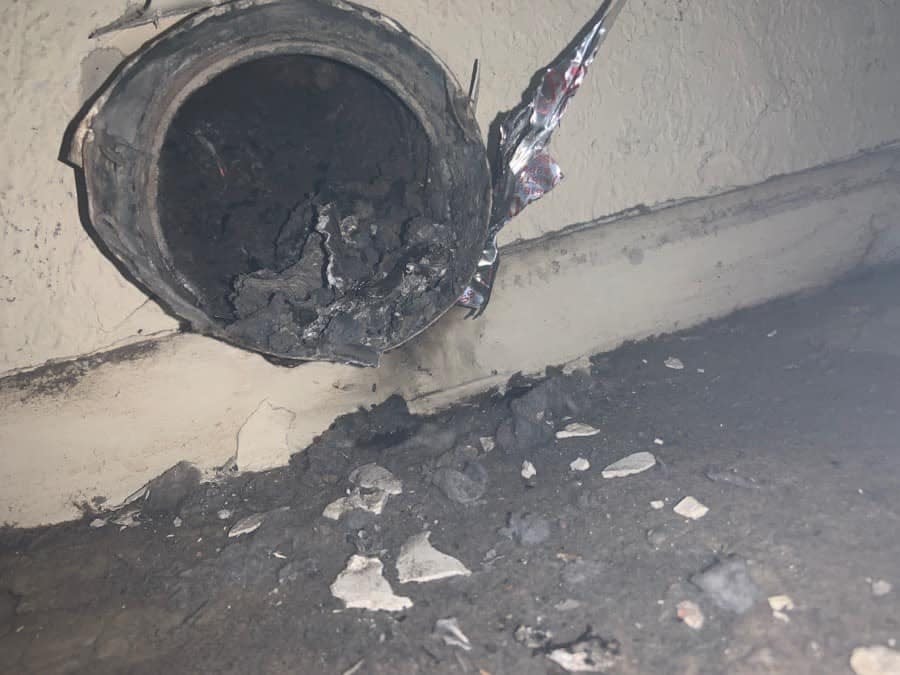 Lint trapped in a dryer vent caused a fire at a Glendale home on Dec. 3, 2021.