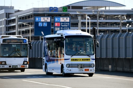 A driverless bus was recently tested at Tokyo's Haneda Airport and some driverless taxi services aim to be fully functional in time for the 2020 Olympics