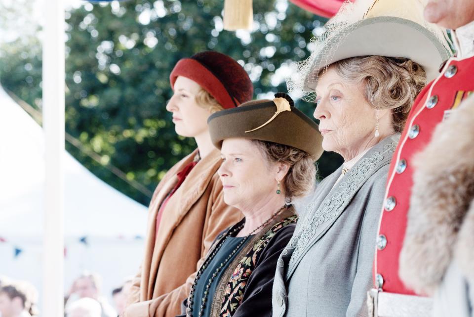 Laura Carmichael, Imelda Staunton and Maggie Smith in 'Downton Abbey' (Photo: Focus Features / courtesy Everett Collection)