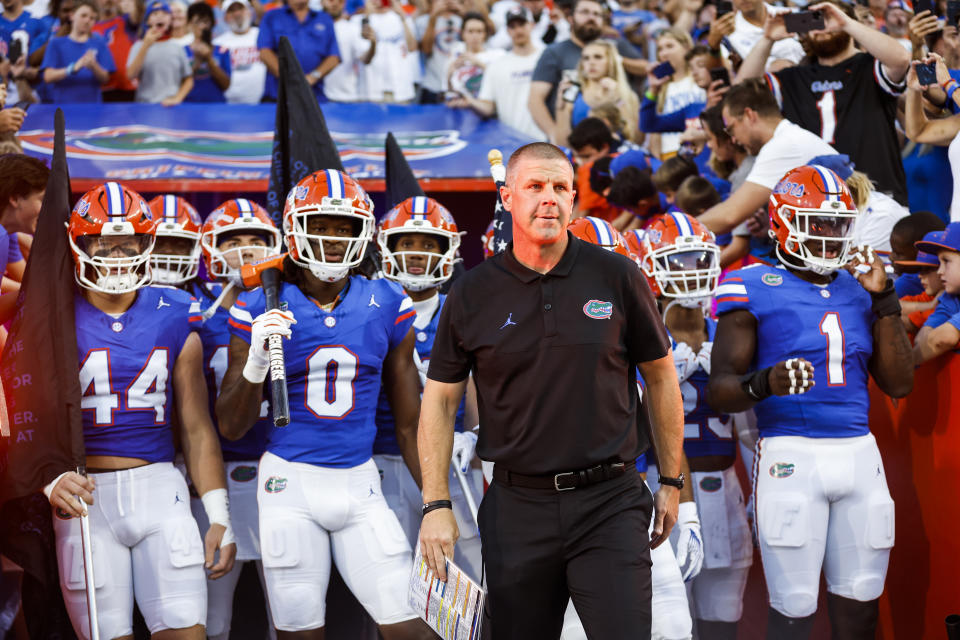 Florida hosts Tennessee in its SEC opener. While The Vols are favored, they haven't won in Gainesville since 2003. (Photo by James Gilbert/Getty Images)