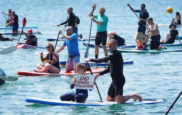 Surfers Against Sewage protest