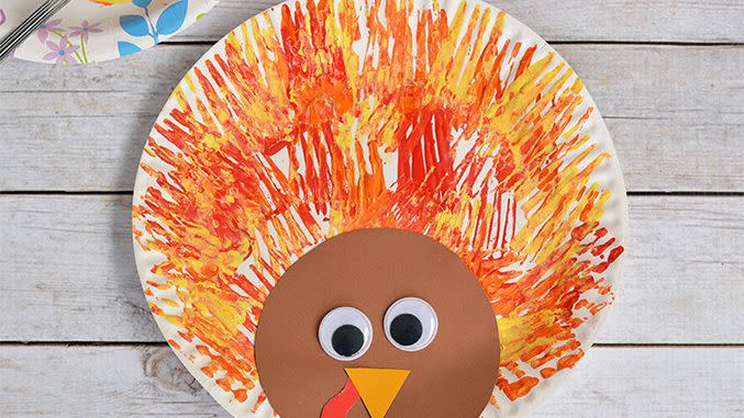 turkey crafts fork painted turkey craft