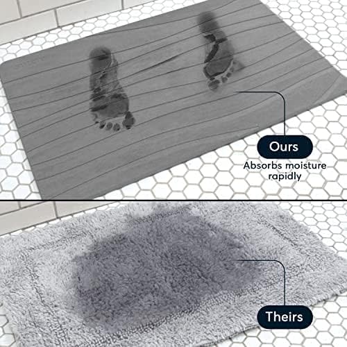 Shop this stone bath mat and say goodbye to soggy bath mats