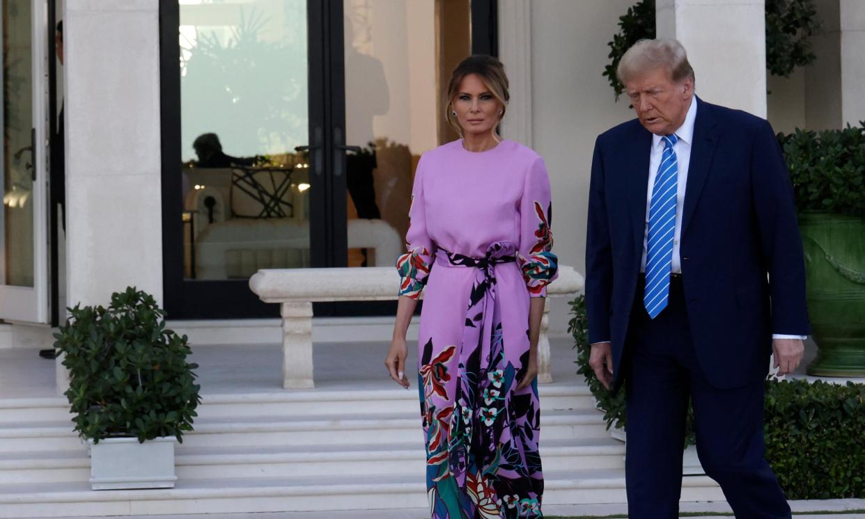 <span>Saturday’s event will be Melania Trump’s first appearance at a political event since her husband launched his bid to regain the presidency.</span><span>Photograph: Alon Skuy/Getty Images</span>