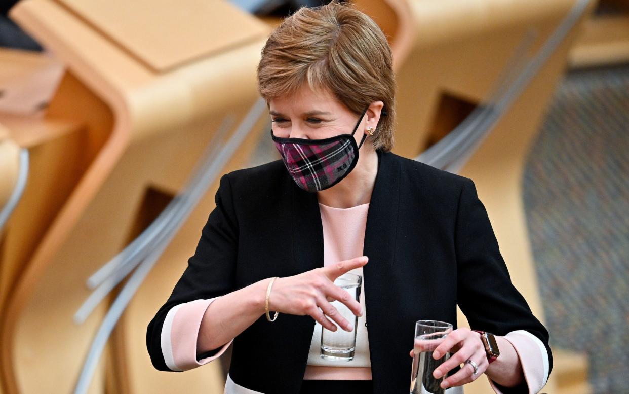 Nicola Sturgeon denied last month that the money had 'gone missing' - Jeff J Mitchell/PA