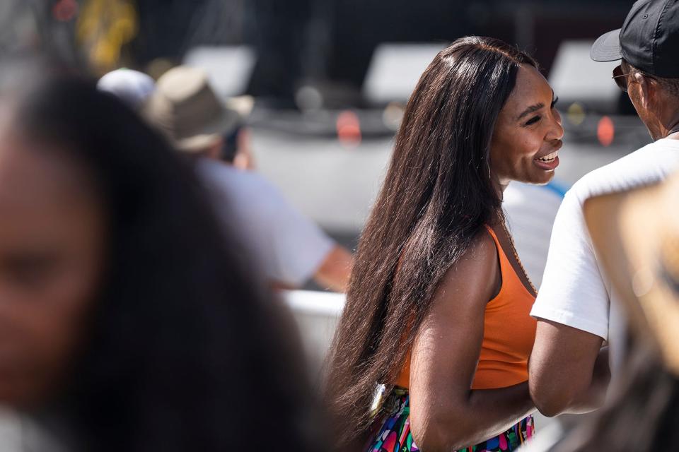 Venus Williams attends Austin City Limits weekend one day one at Zilker Park Friday, Oct. 6, 2023.