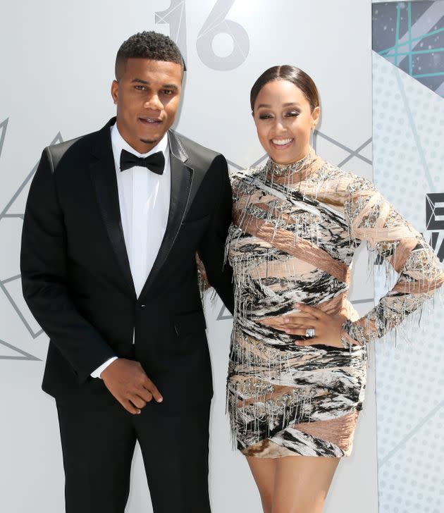 Cory Hardrict and Tia Mowry at the 2016 BET Awards on June 26, 2016, in Los Angeles. (Photo: David Livingston via Getty Images)