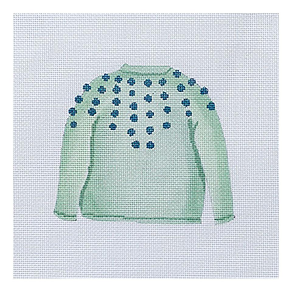 Needlepoint Kit - Mint Pom Sweater