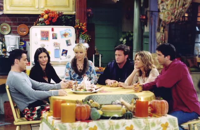 Danny Feld/NBCU Photo Bank From left: Matt LeBlanc, Courteney Cox, Lisa Kudrow, Matthew Perry, Jennifer Aniston, and David Schwimmer on ‘Friends’