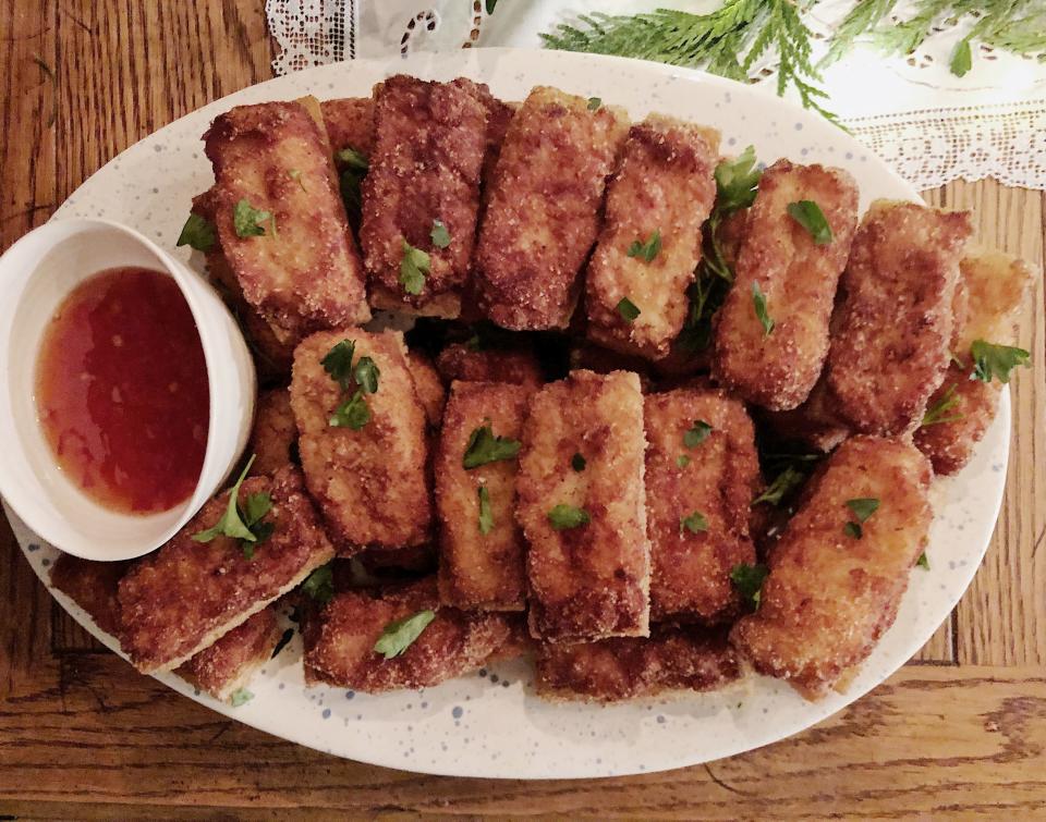 There’s really not anything to hate about this dish. It’s a shrimpy purée on toast that’s coated in breadcrumbs and fried. It was for sure a crowd fave, but associate editor and maker of the dish, Alyse Whitney, said it was a little tedious to make. “I rarely deep fry at home because of the mess and the smell, but with this I did a shallow-ish fry (maybe two inches of oil in a really wide, high-sided skillet) and it didn’t splatter. And it cooks fast, just a few minutes per side until golden.” Make this dish if you like to be the underdog who comes out totally victorious.