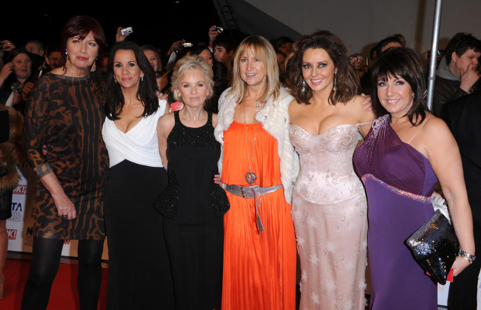 Janet Street Porter, Andrea McLean, Lisa Maxwell, Carol McGiffin, Carol Vordaman and Jane McDonald at The National Television Awards 2012, O2 Arena, Greenwich, London.