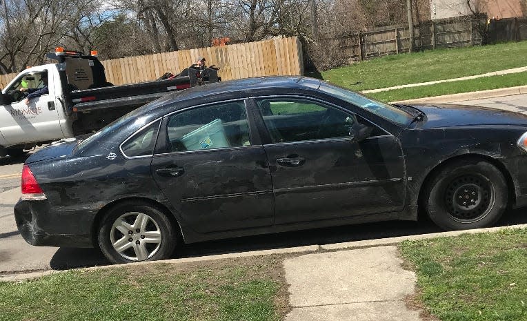 The missing girl may be transported in this black 2006 Chevrolet Impala with Michigan plates EFR5513.