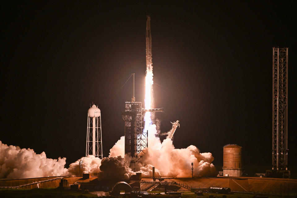 Lanzamiento de la nave Polaris Dawn de Space X (Chandan Khanna/AFP - Getty Images)